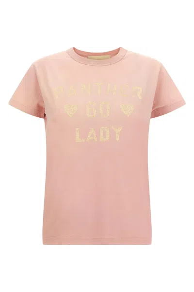 Valentino Garavani Printed Cotton T-shirt Clothing In Pink
