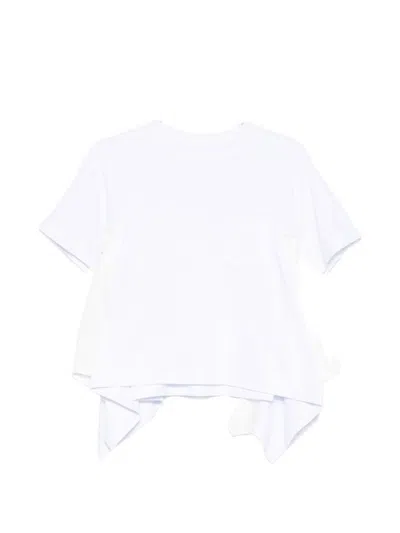 Sacai Cotton T-shirt In White
