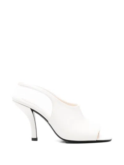 Totême Women White Slingback Heels, 7.5 Luxury Pumps & Heels For Women Darveys In White