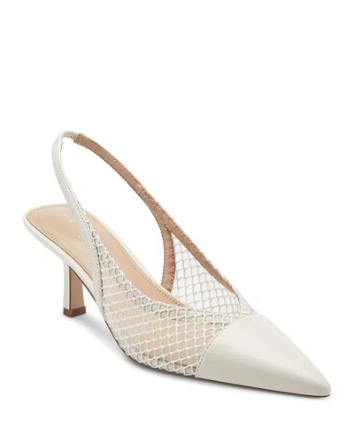 Marc Fisher Ltd Gipsi Pointed Toe Slingback Pump In White