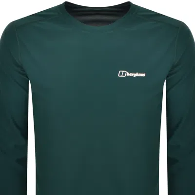 Berghaus Tech Base Long Sleeved T Shirt Green In Green