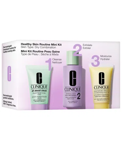 Clinique 3-pc. Mini 3-step Skincare Set In Transparent
