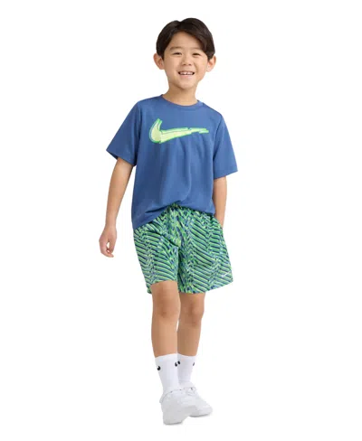 Nike Little Boys Pull-on Short In Green