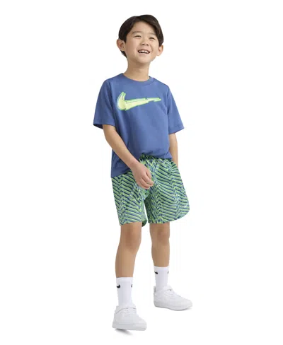 Nike Little Boys Pull-on Short In Green