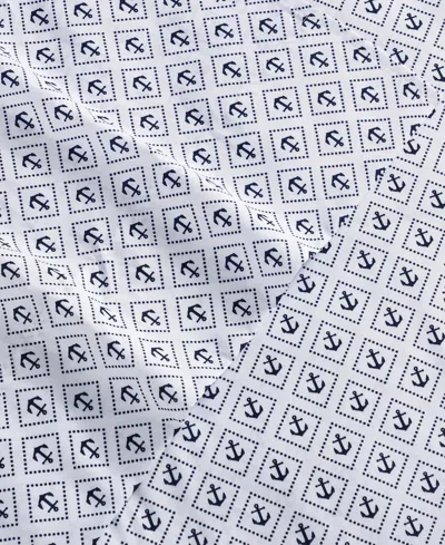 Nautica Printed Cooling Microfiber 4-pc. Sheet Set, Full In White