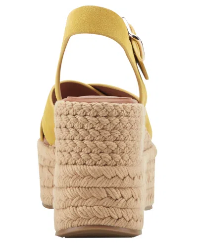 Marc Fisher Ltd Pasion Espadrille Ankle Strap Platform Wedge Sandal In Multi