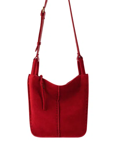 The Sak Los Feliz Leather Small Crossbody Bag In Red