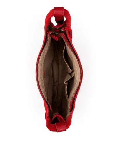 The Sak Los Feliz Leather Small Crossbody Bag In Red