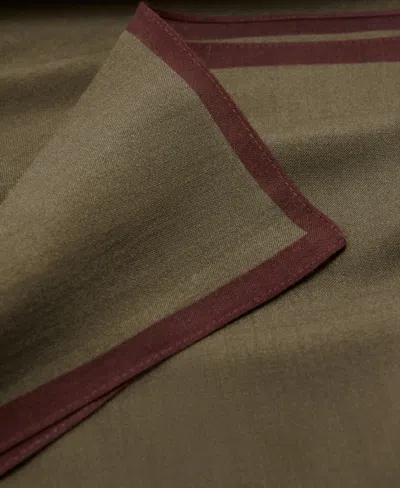 Mango Wool Pocket Square In Green