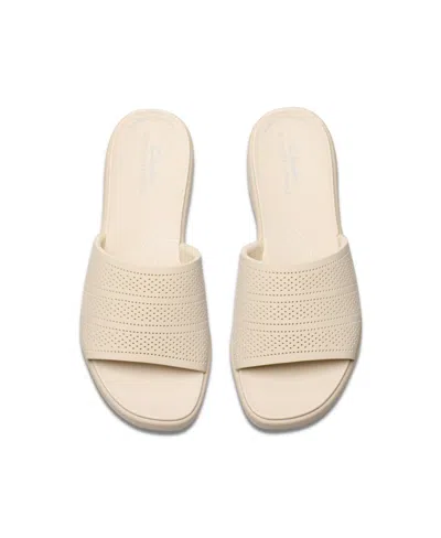 Clarks Drift Twist Wedge Sandal In Neutral