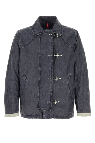 Fay Chic Four-button Mini Jacket In Blue