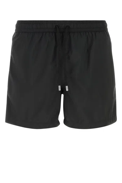 Fedeli Drawstring Swimming Shorts In Black