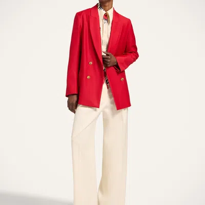 La Doublej Jagger Jacket In Red