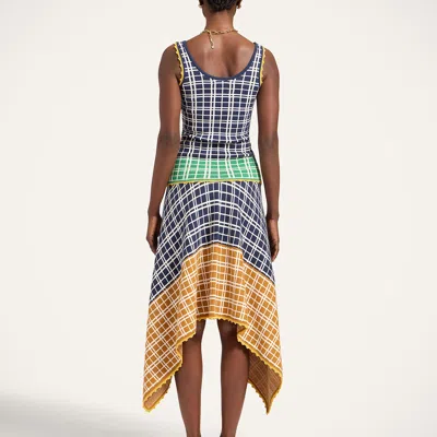 La Doublej Check Me Skirt In Multi