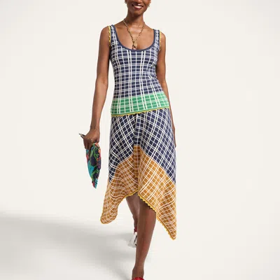 La Doublej Check Me Skirt In Multi
