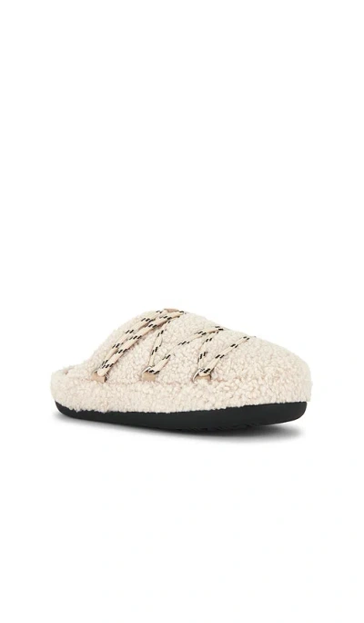 Moon Boot Mb Teddy Slipper Slipper-mule In Beige Shearling In Multi