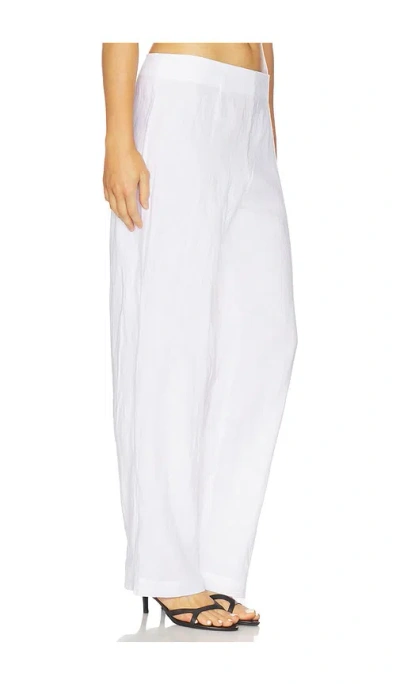 Aexae Linen Flat Pant In White