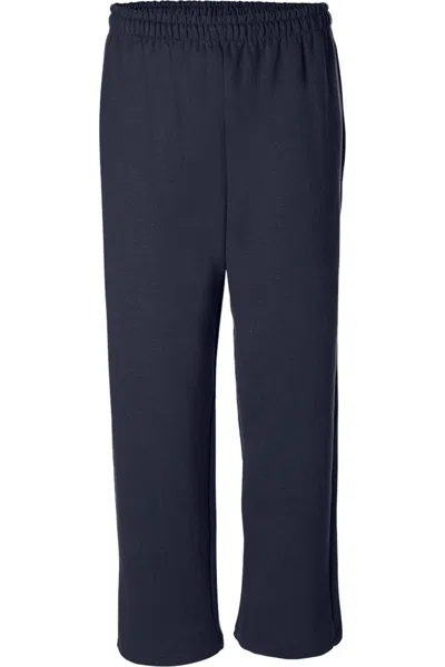 Gildan Heavy Blend Open-bottom Sweatpants In Blue