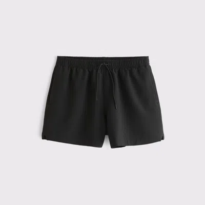 Abercrombie & Fitch Ypb Motiontek Athletic Fit Unlined Training Short In Black