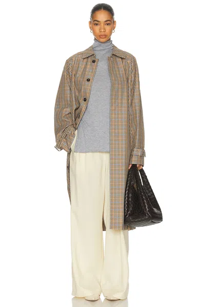 Frame The Plaid Mac Coat In Multi