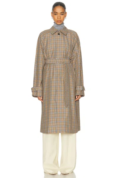 Frame The Plaid Mac Coat In Multi