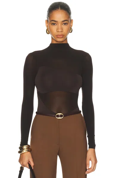 Wolford Shade String Bodysuit In Black