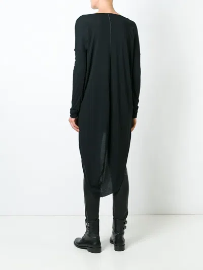 Thom Krom Asymmetric Long T-shirt In Black
