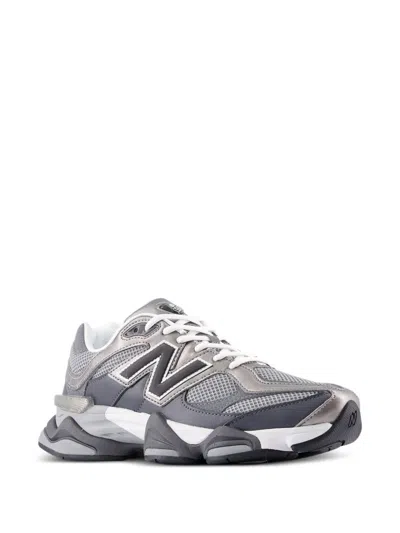 New Balance Unisex Synthetic Leather And Mesh Sneakers In Gray