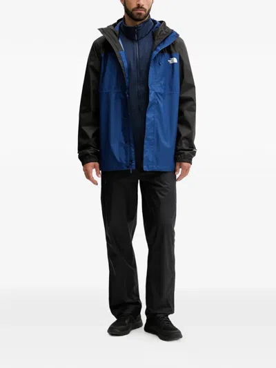 The North Face Seasonal Mountain Button Hooded Jacket In Blue