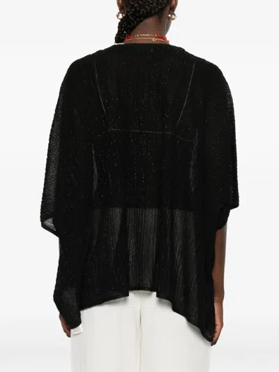 Momoní Divina Open-front Jacket In Black