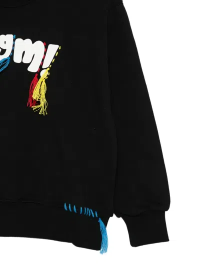 Msgm Logo Sweatshirt In Black