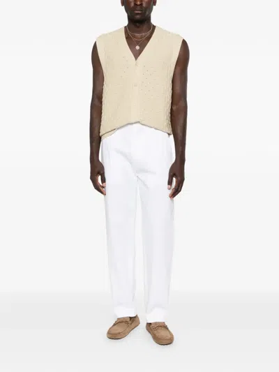 Dsquared2 Pleated-front Trousers In White