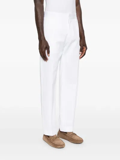 Dsquared2 Pleated-front Trousers In White