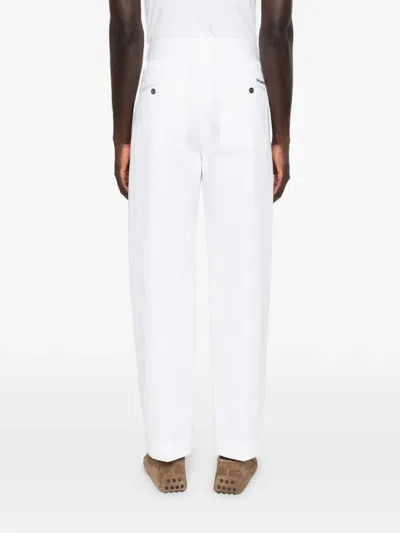 Dsquared2 Pleated-front Trousers In White