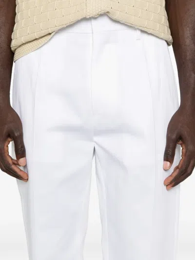 Dsquared2 Pleated-front Trousers In White