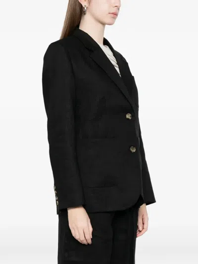 Jcsophie Linda Buttoned Jacket In Black