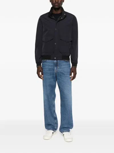 Moorer Tanner-at Bomber Regular Jackets Blue In Blue