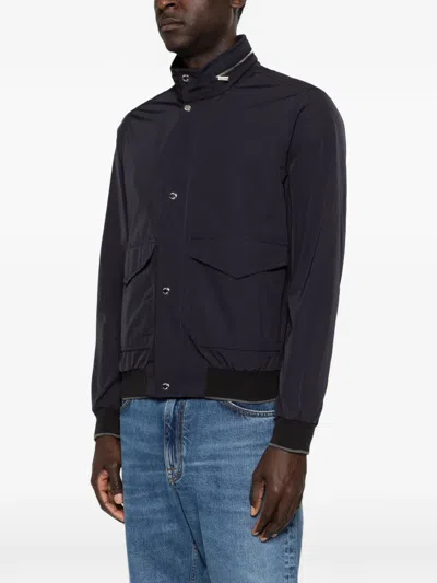 Moorer Tanner-at Bomber Regular Jackets Blue In Blue