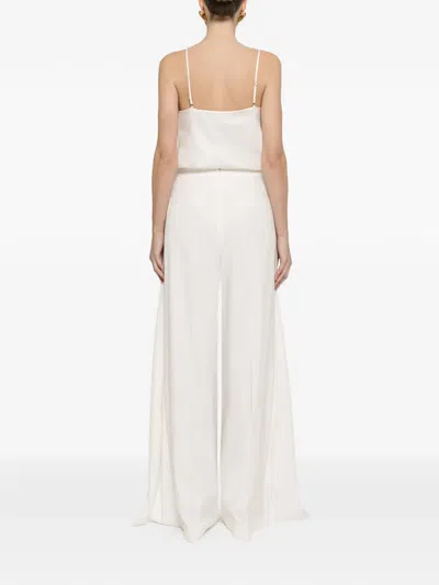 Nissa Lace Panel Blouse In White