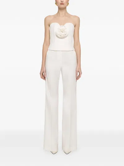 Nissa Flared Trousers In White