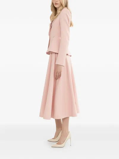 Nissa Button Single-breasted Blazer In Pink