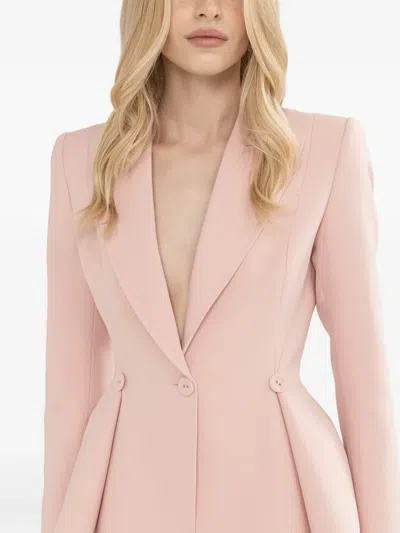 Nissa Button Single-breasted Blazer In Pink