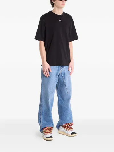 Off-white Off White Off White S.matthew Skate Logo Print T Shirt In Black