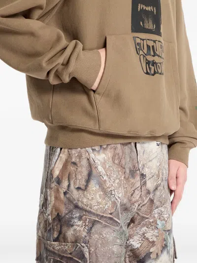 Brain Dead Future Vision Sweater In Brown