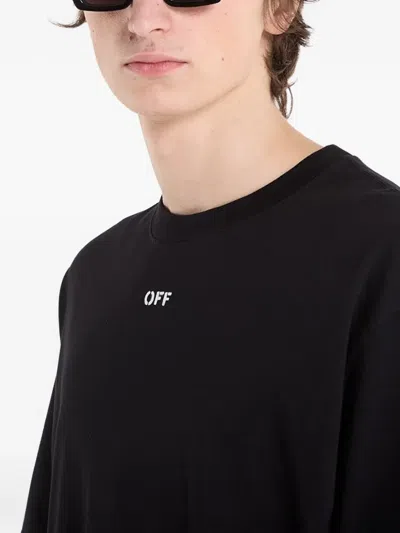 Off-white Off White Off White S.matthew Skate Logo Print T Shirt In Black