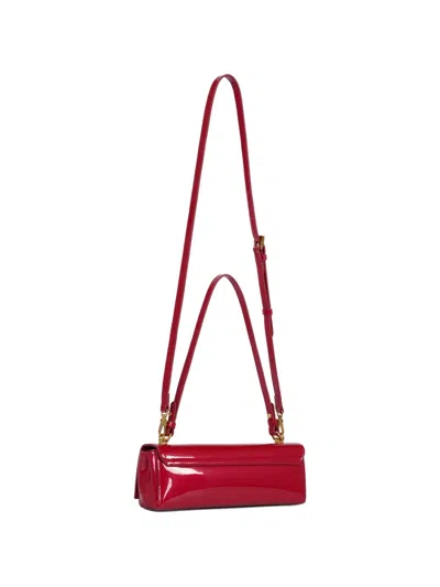 Potamy Adjustable Leather Shoulder Bag In Red