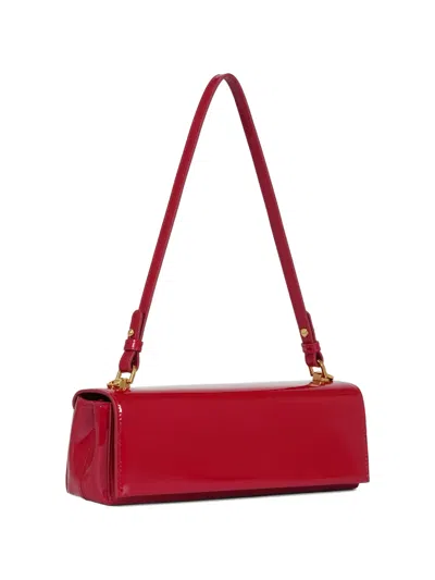 Potamy Adjustable Leather Shoulder Bag In Red