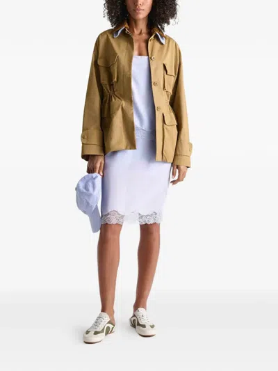 Dorothee Schumacher Cotton Casual Jacket In Brown
