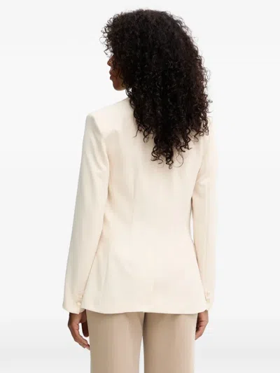 Morgan Pocket Button Blazer In Neutral