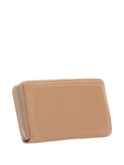 Gianni Chiarini Bubble Zip-around Wallet In Neutral